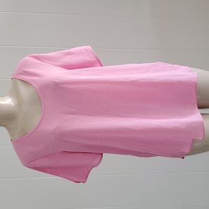 Zac & Rachel Women's Blouse Top Pink Large